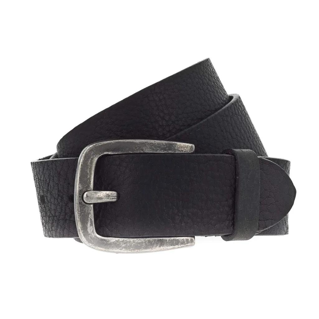 Cintura Vanzetti Denim Love Nero 40mm | Pelle Full Leather Ultra-Resistente