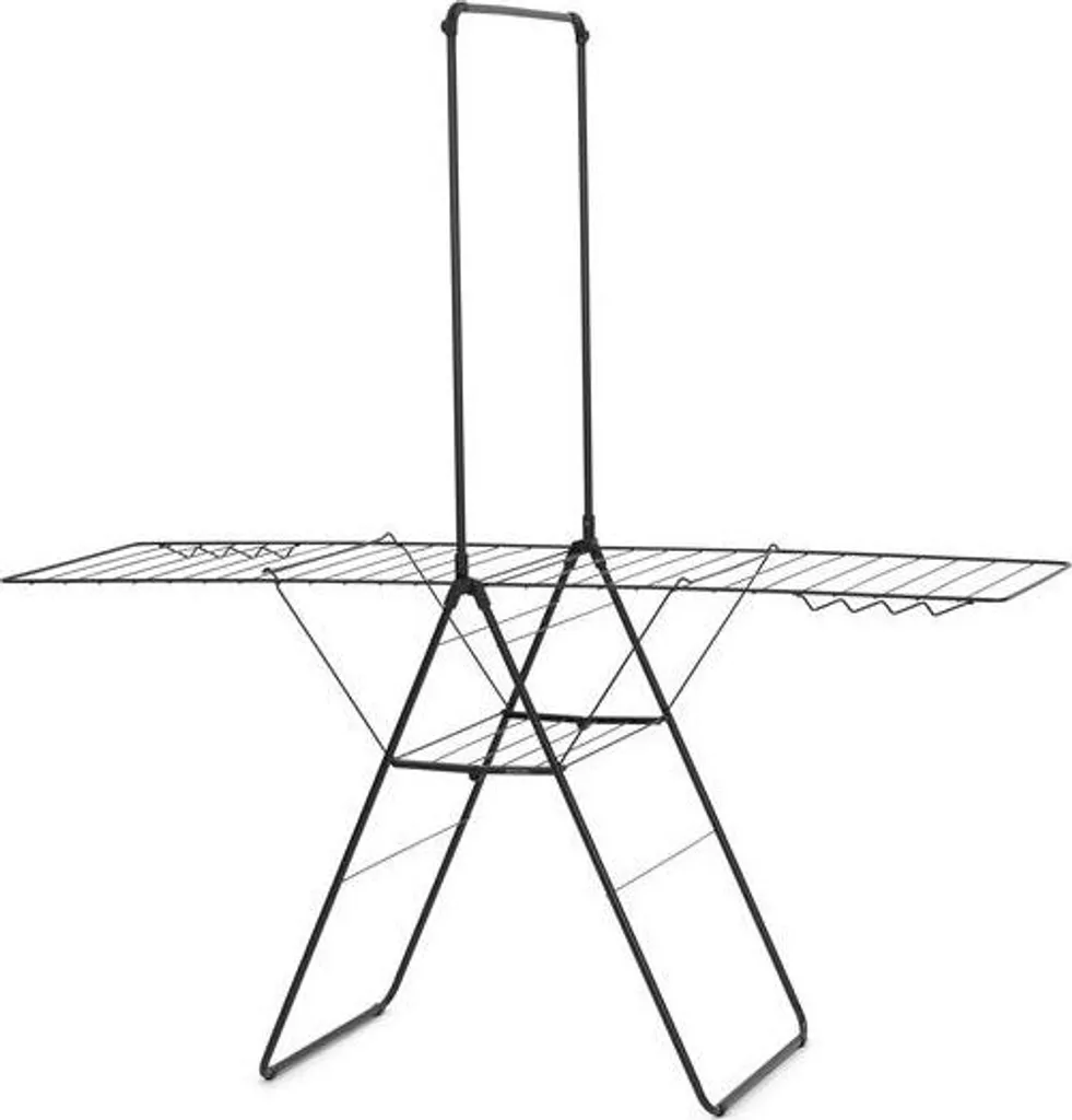 Séchoir à linge Noir Brabantia 403521 - Structure Acier Ultra Résistante