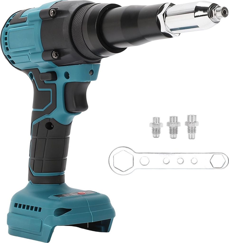 Schnurlose Nietpistole Bürstenloser Motor Kompatibel mit 18V Akku Nietgeräte Werkzeug Automatisches Befestigen LED Licht Hohes Drehmoment für Al...