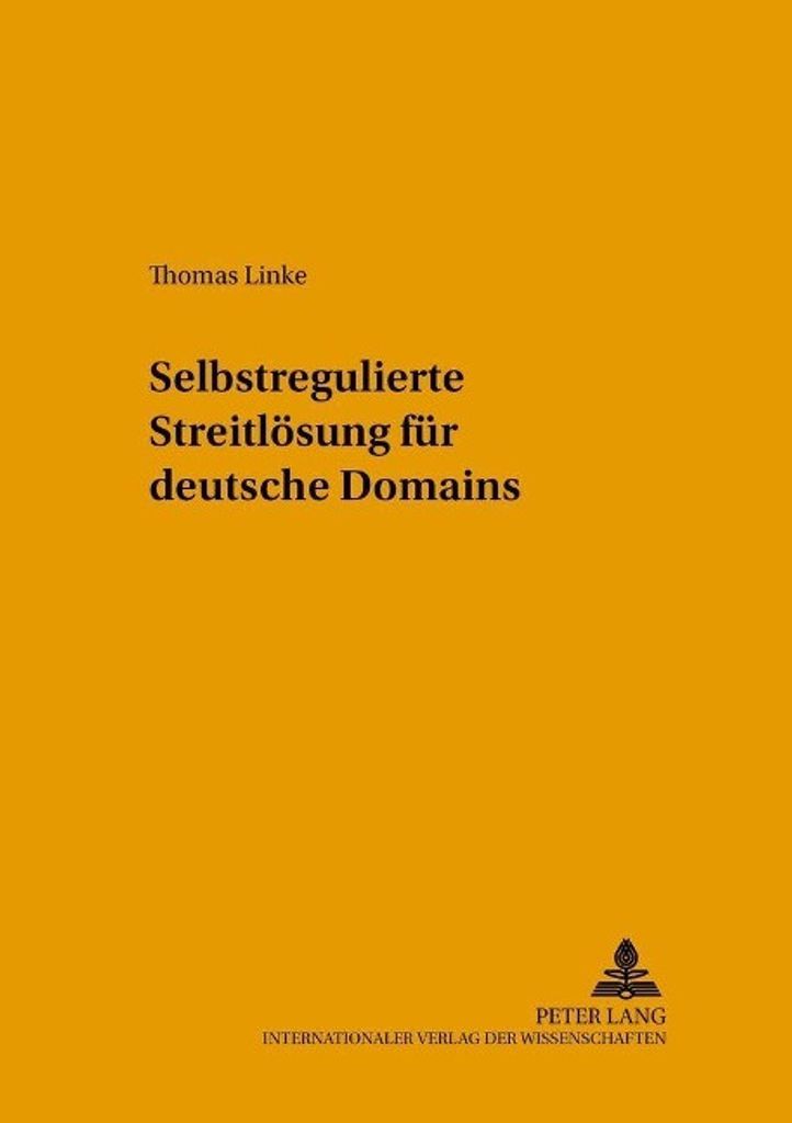 Selbstregulierte Streitlösung für deutsche Domains