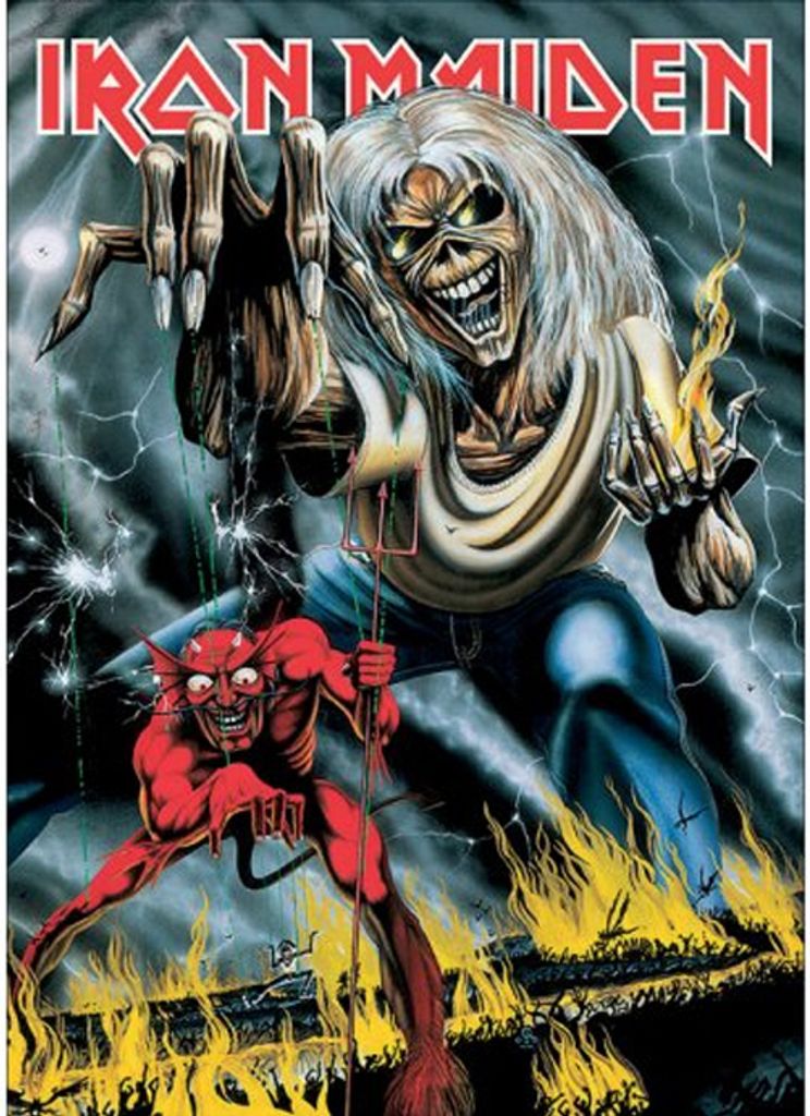 Iron Maiden - Carte postale "Number Of The Beast" RO8126 Image du produit 