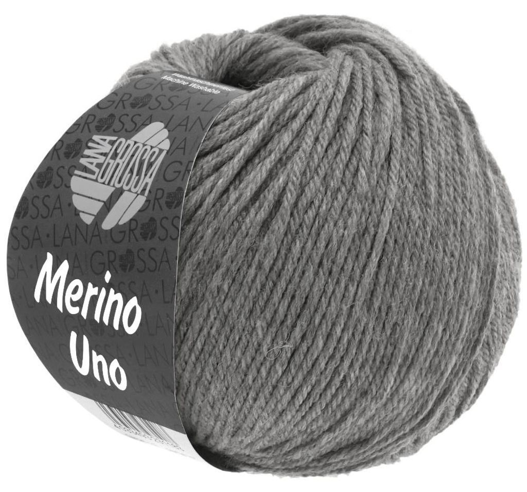Lana Grossa - Merino Uno 0010 hellgrau Produktbild 