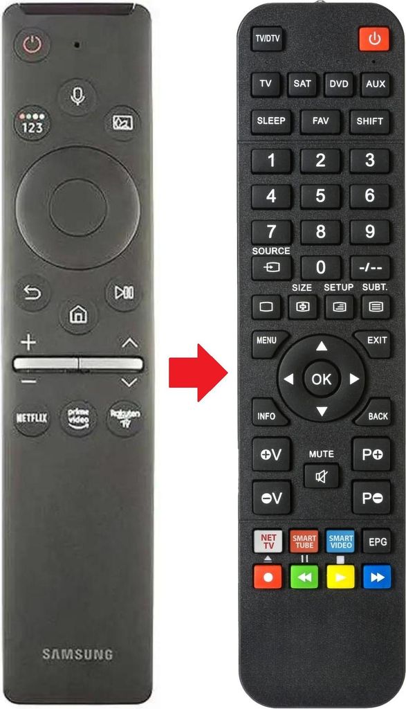 Fernbedienung passend für SAMSUNG QE55Q70TATXXC | QE55Q80TATXXC