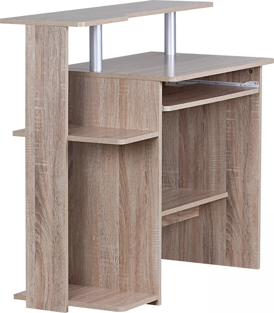 Table PC Sonoma multi-rangements Wohnling Dennis WL1.171 structure robuste