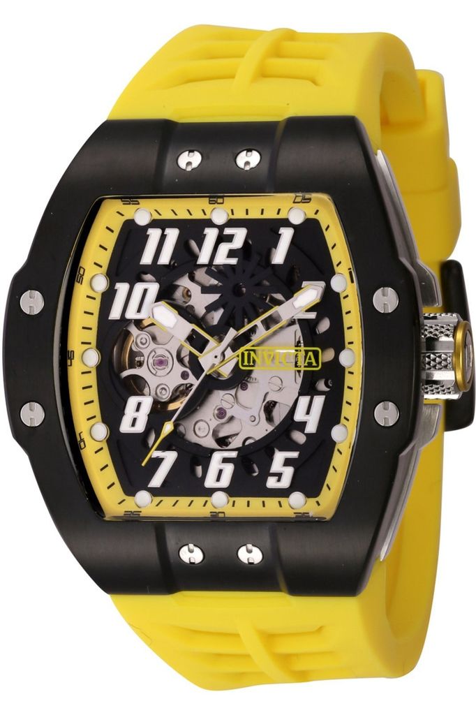 Invicta S1 Rally 44893 Herren uhr - Wasserdicht - Analog - Automatikuhr - Edelstahl mit schwarzen zifferblat - 44mm