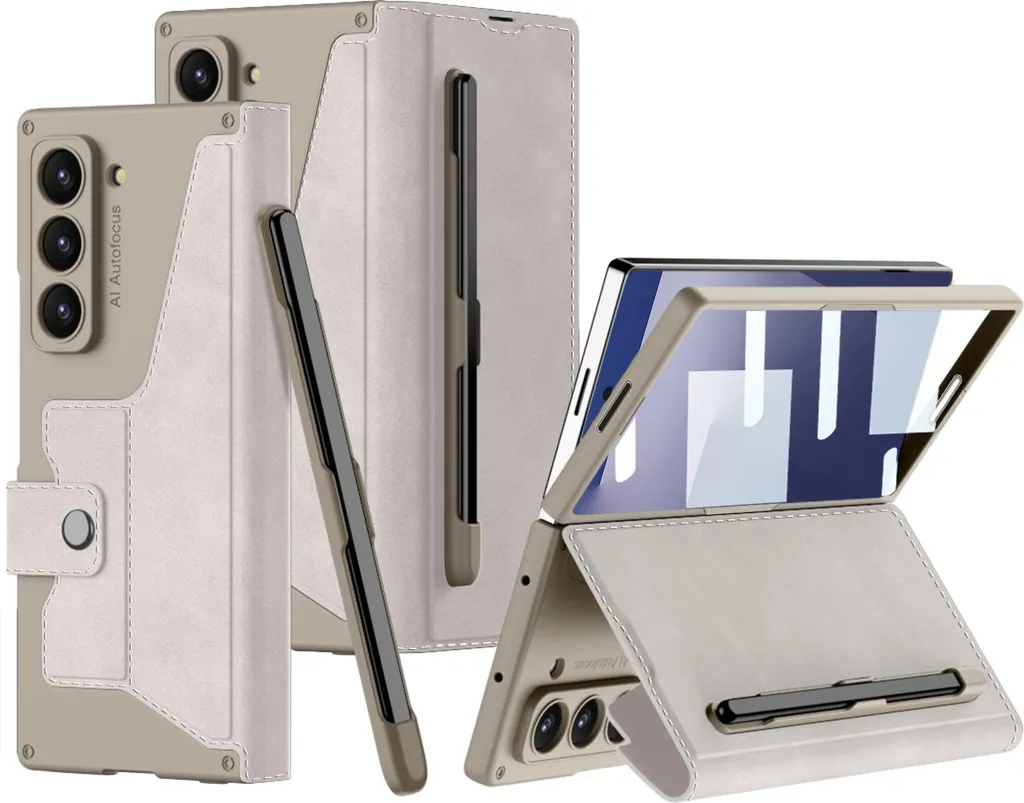 Custodia Elegante per Samsung Z Fold 7 Grigio Titanio Offerta