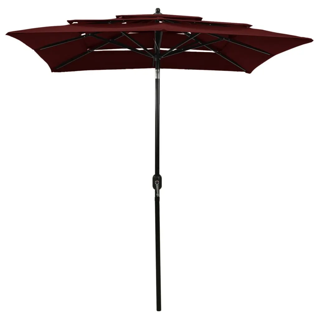 Ombrellone Design 2x2 Bordeaux vidaXL - Atmosfera Luxury in Giardino