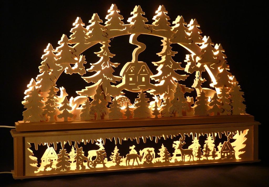 Original Erzgebirgischer Marken Schwibbogen Lichterbogen 70 x 53 cmK70-B_10