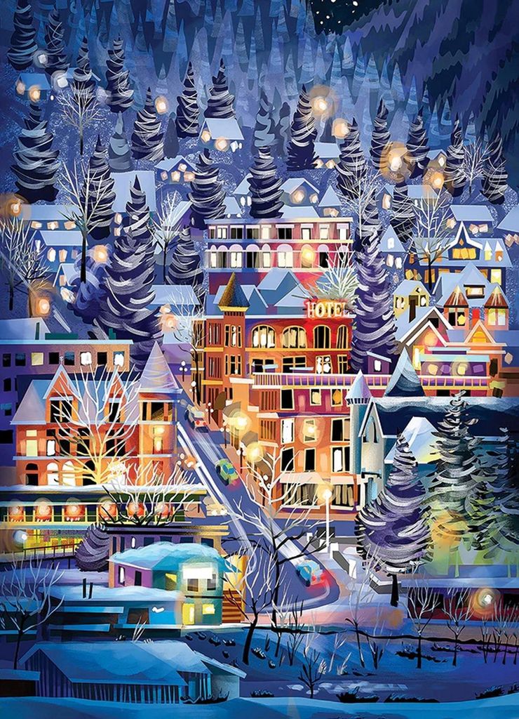 COBBLE HILL Puzzle Skistadt 500 dlks
