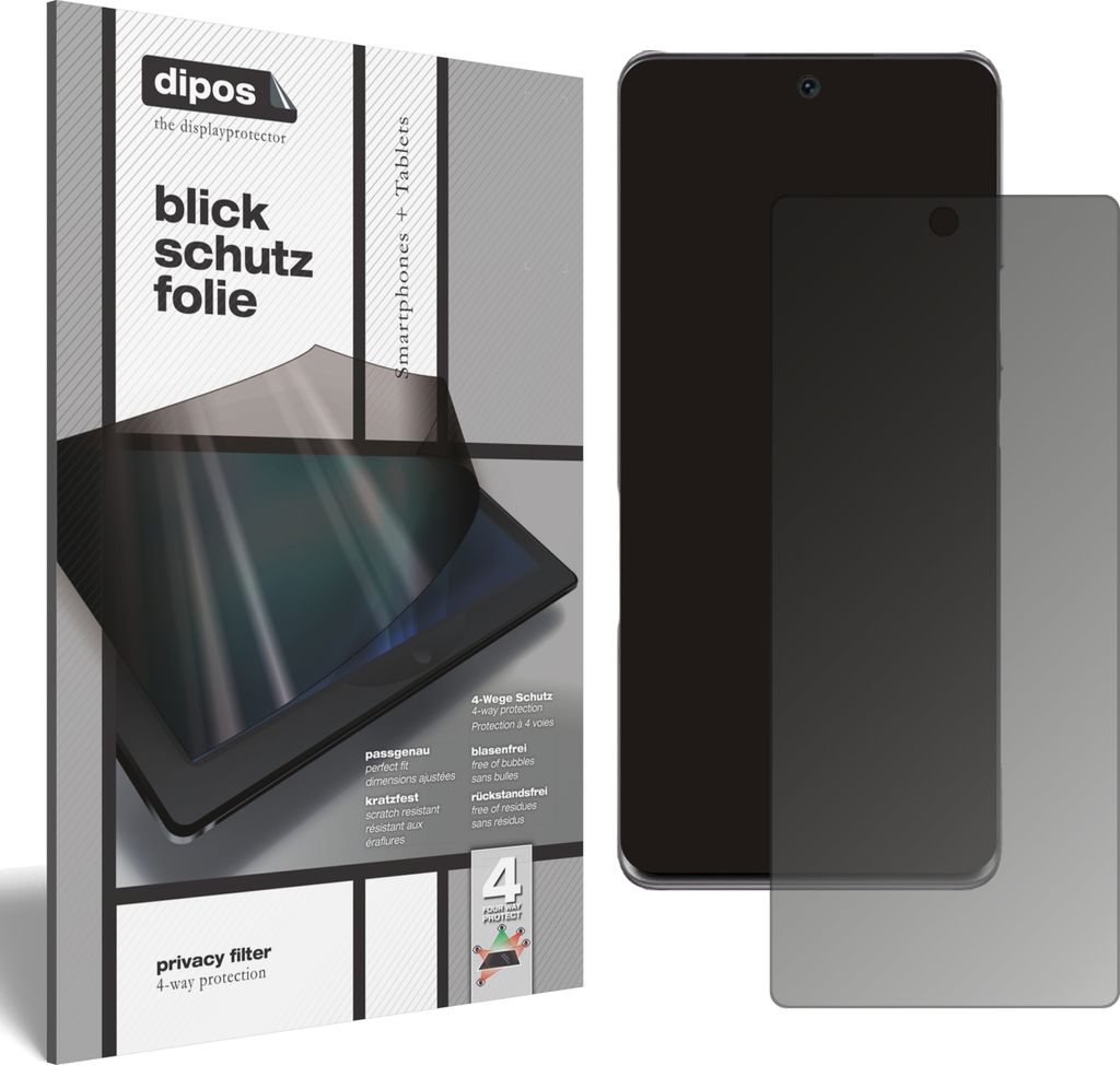 Blickschutzfolie für Honor 60 matt Schutzfolie Folie Display Schutz dipos