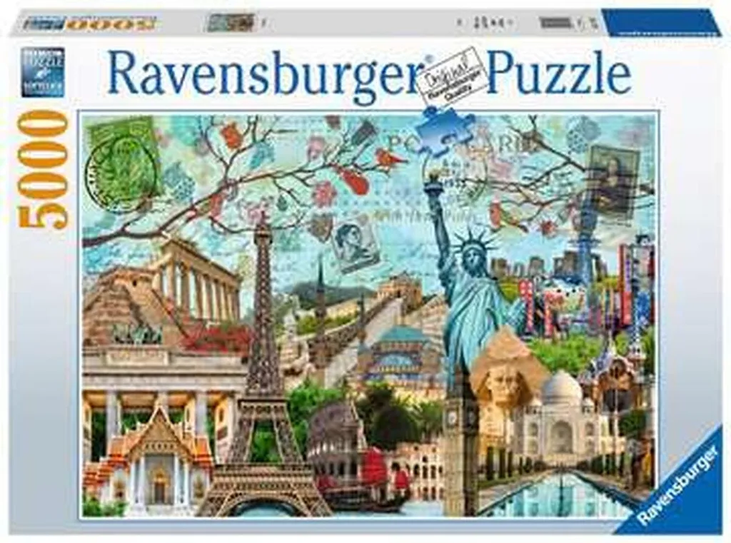 Puzzle Ravensburger 5000 Pièces Softclick Premium Big Cities Collage