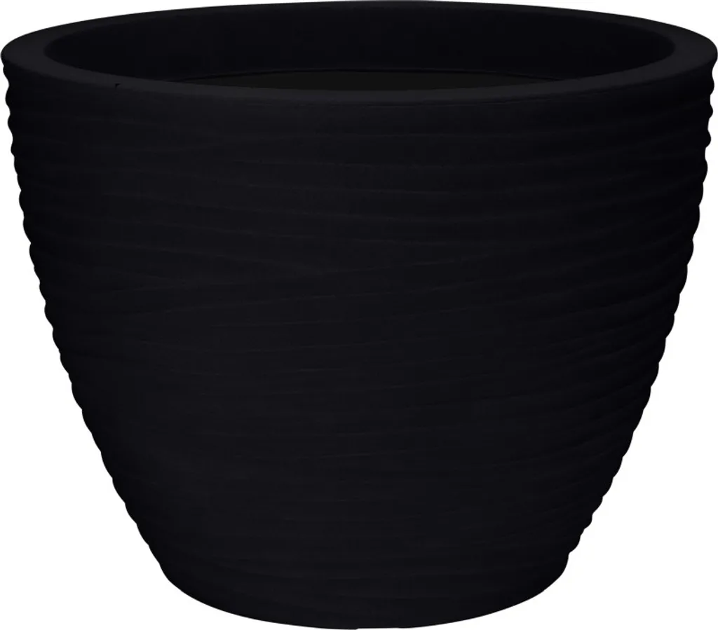 Pot de fleurs anthracite KO-Y54201750 de 50 x 38 cm pour jardin