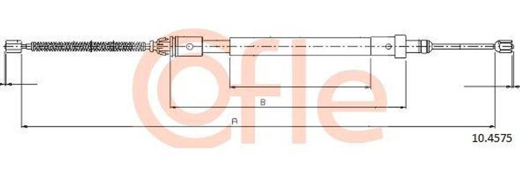 COFLE 10.4575 Seilzug, Handbremse OE 4745J8 kompatibel mit Xsara