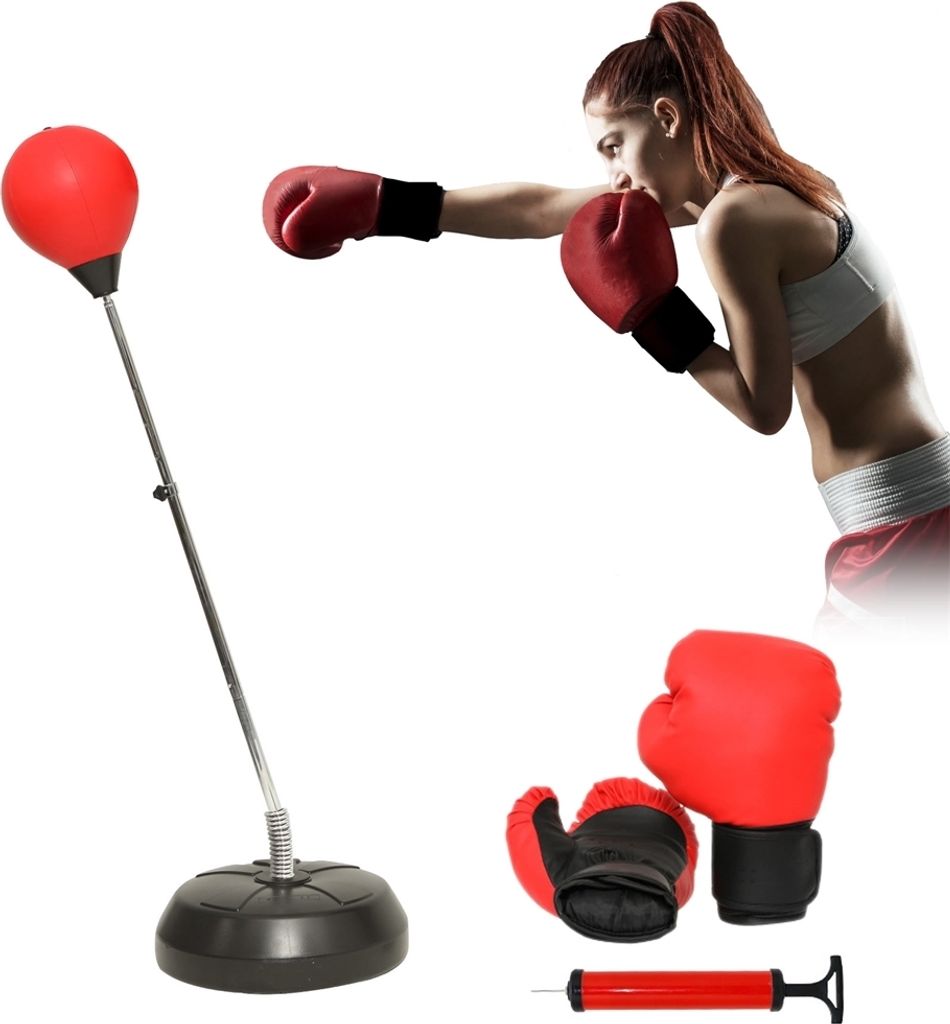 Mucola Standboxsack Erwachsene mit Boxhandschuhe Boxsack Produktbild 