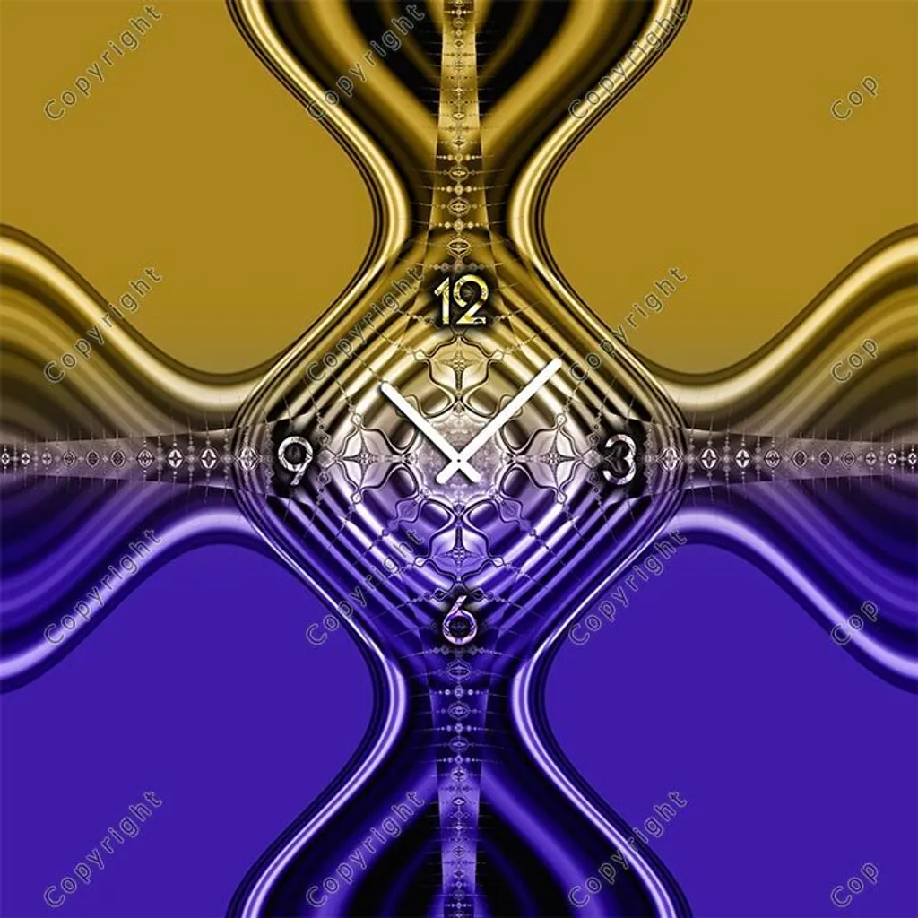 4255 Orologio da parete di design Dixtime, orologi da parete, orologio moderno da salotto 50cm x 50cm