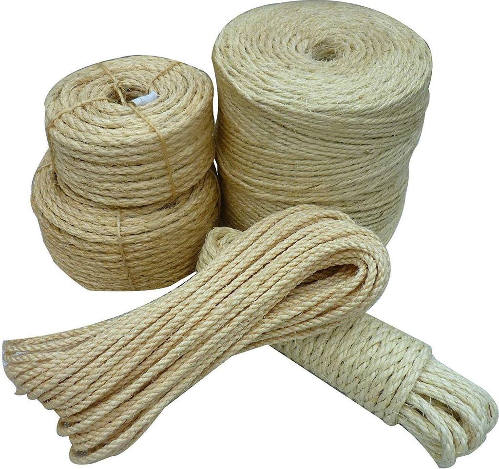 JUTESEIL Tauwerk Tauseil Naturhanf Jute Leine Schnur ab Lager NEU 16 mm 50 Meter