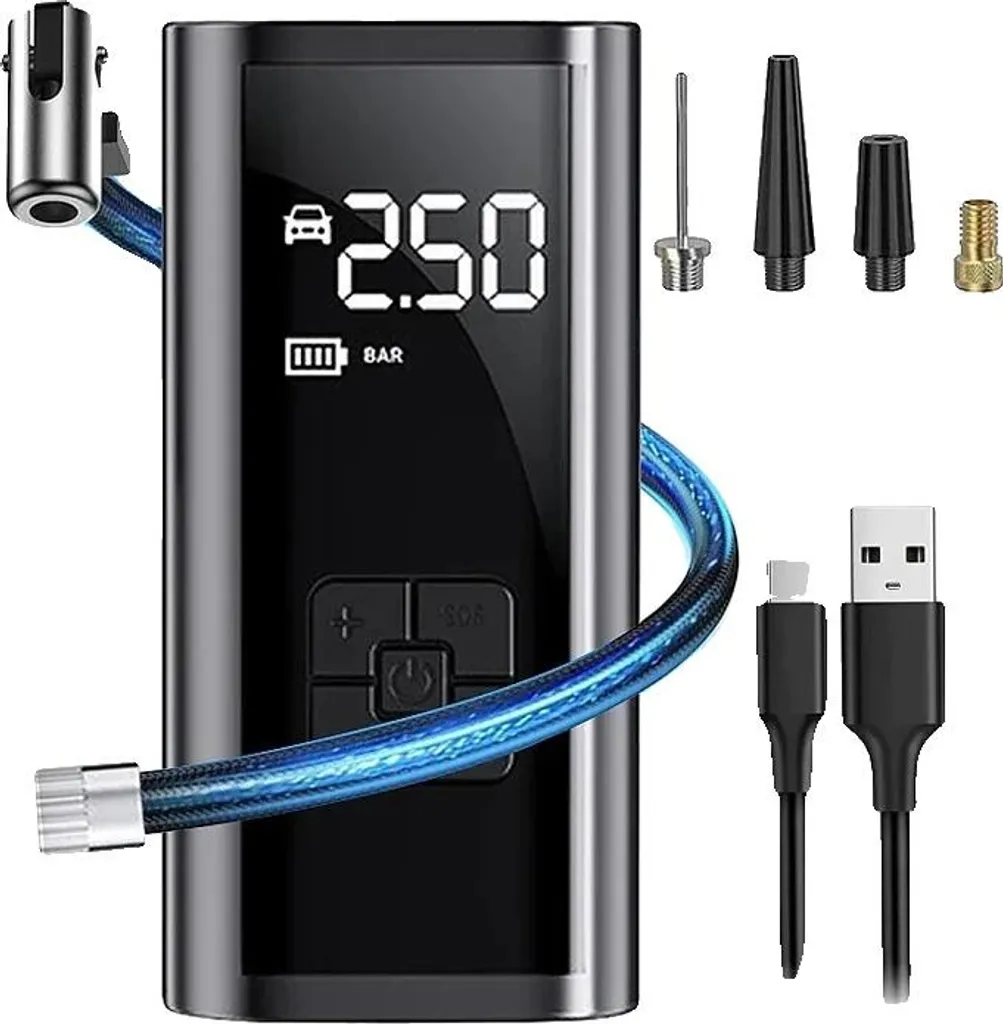 Gonfleur électrique automatique sans fil avec batterie rechargeable