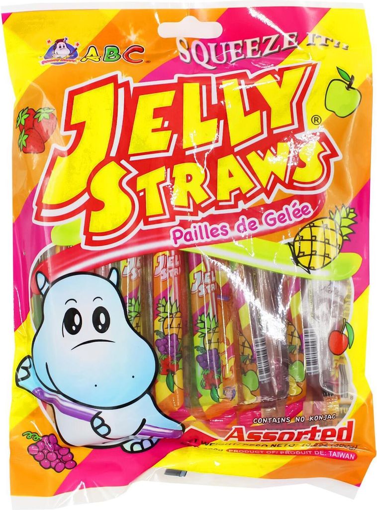 ABC Jelly Straws Mix HIPPO 300g Produktbild 