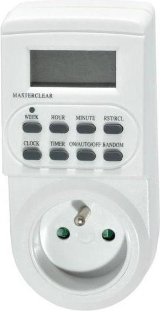 GTV Digitale Wochenzeitschaltuhr Zeitschaltuhr Timer-Steckdose - Leise Elektronischer 7-Tage, 24-Stunden-Timer, 8 EIN-/Aus-Zyklen, 3500W 16A - Für...