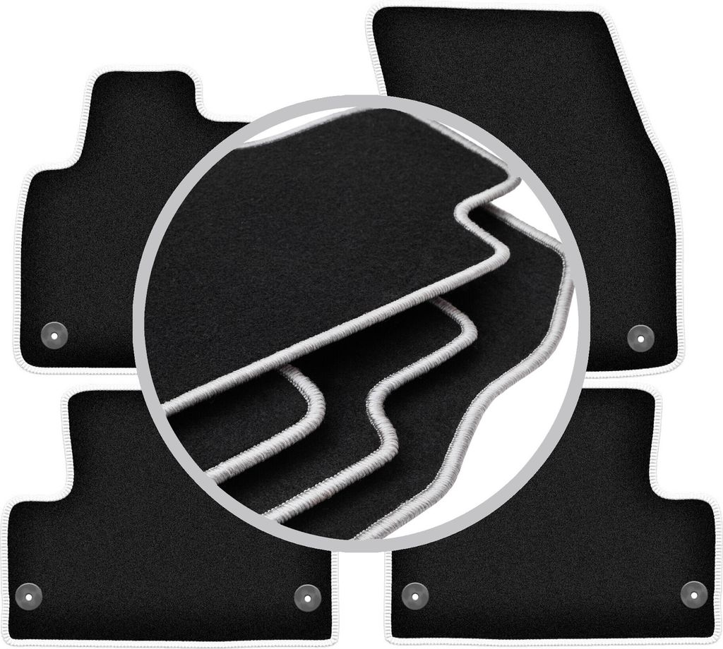 CARLUX-SILVER Autofußmatten für: Range Rover Evoque SUV (2011-2018)