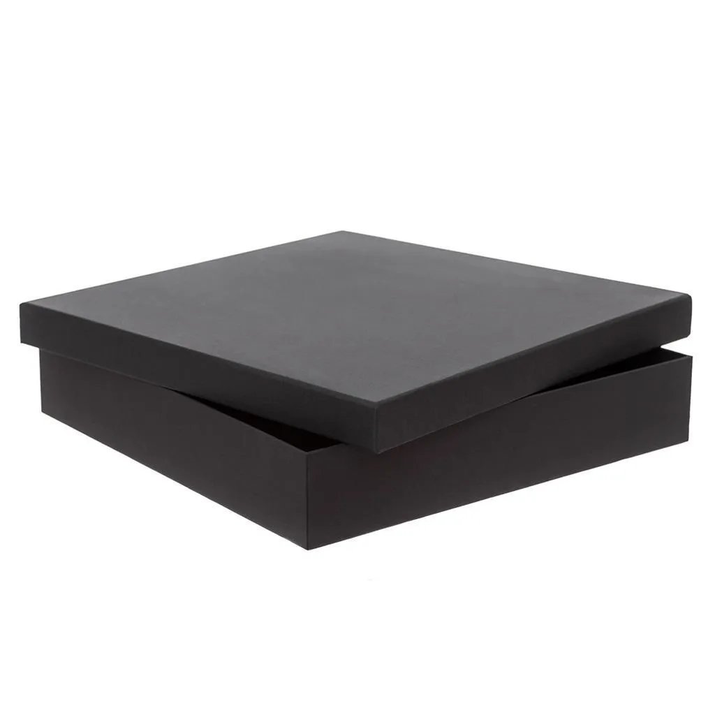 Scatola Nera 33,5x33,5x6,5 cm in Cartone Robusto | Uso Professionale - 3
