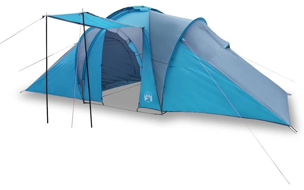 vidaXL Tenda familiare a cupola 6 persone Blu Impermeabile Immagine del prodotto 