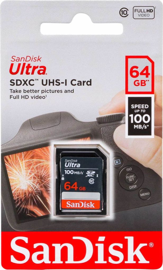 SanDisk Ultra/SDXC/64GB/UHS-I U1 / Class 10 Obrázok produktu 