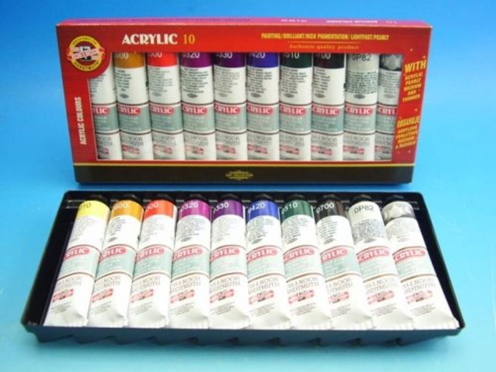 KOH-I-NOOR 01627S1002KS Zestaw kolorów akrylowych 10 x 40 Zdjęcie produktu 