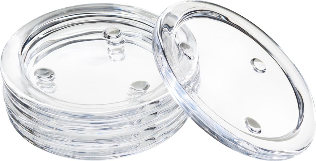 VBS Kerzen Glasuntersetzer Set 5 Stk 10 cm ideal für Kerzen Produktbild 