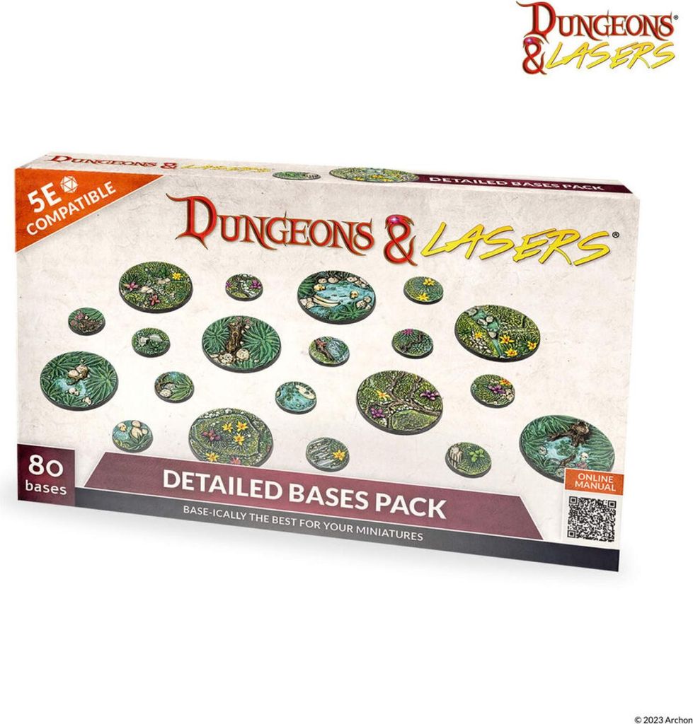 Archon Studio - DNL0063 : Dungeons & Lasers Miniatures: DETAILED BASES PACK