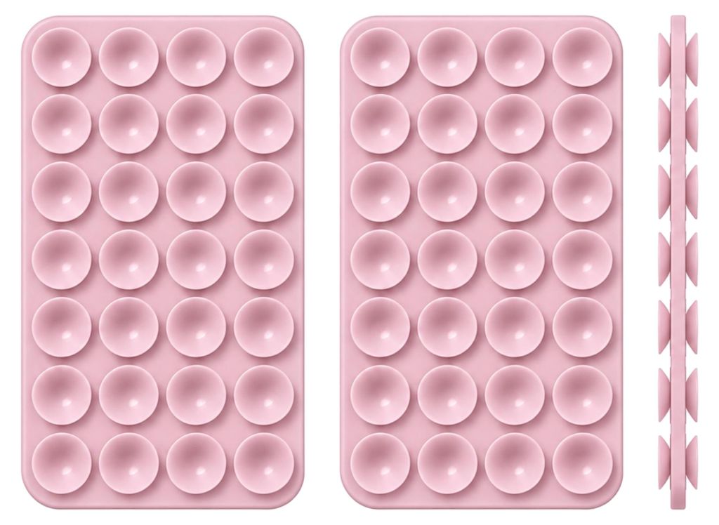 2x Doppelseitige Silikon-Saugnapf-Handyhalterung für Produktbild 