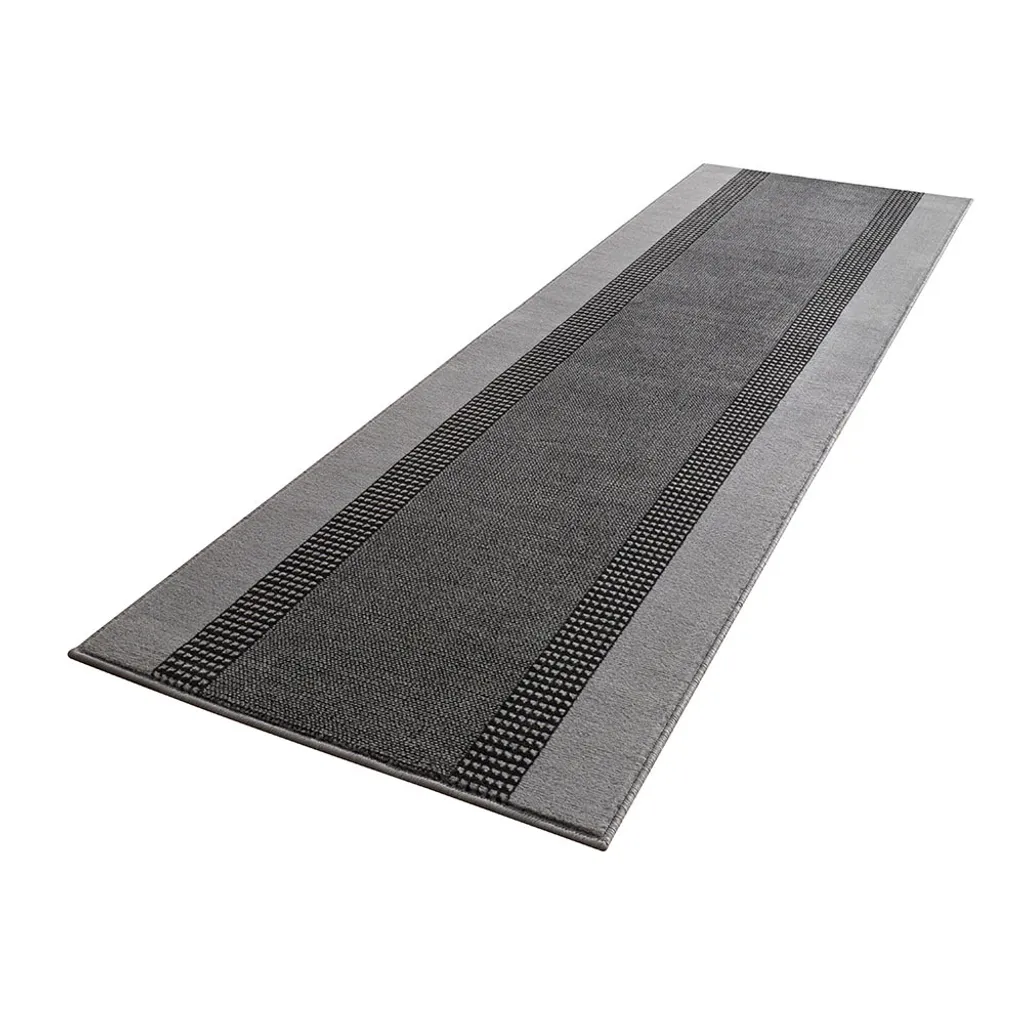 Grand Tapis de Passage pour Entrée Gris Clair 80x250 cm - Salon et Hall