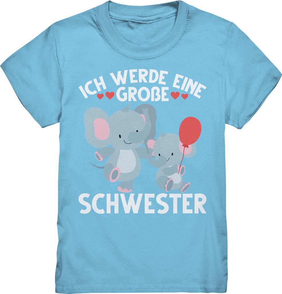 Große Schwester T-Shirt Elefanten Große Schwester Geschenk Produktbild 