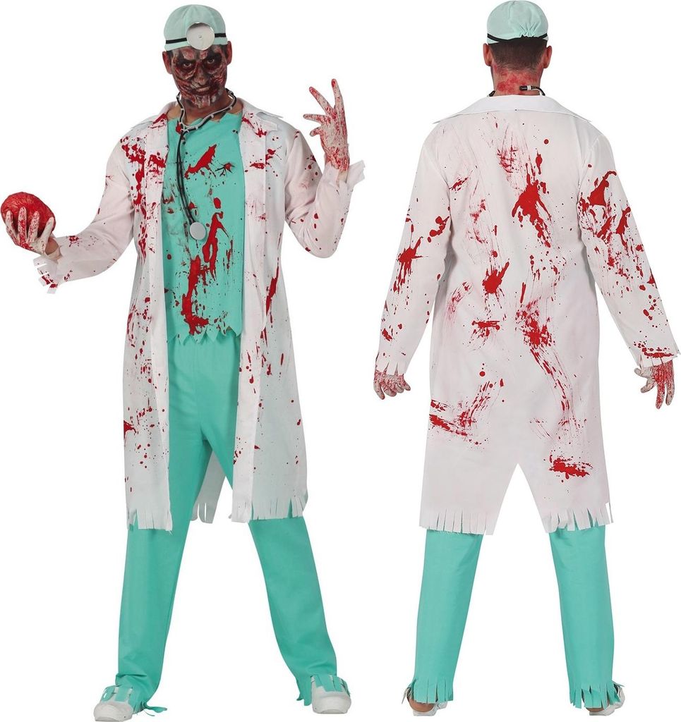 Doktor Kostüm Zombie Halloween Ball Kostüm M Produktbild 