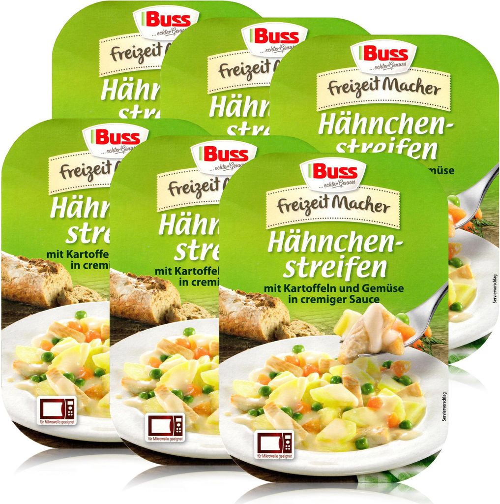 Buss Hähnchen-streifen mit Kartoffeln & Gemüse 300g - Produktbild 