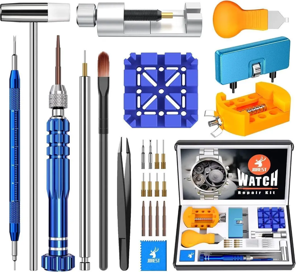 Set de tournevis d'horloger et kit de réparation pour montre 147 pièces