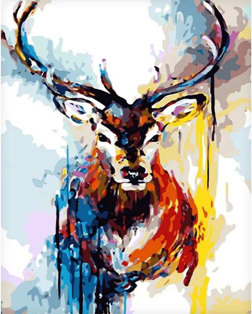 Décoration cerf sur toile 60x75 cm - Créer une ambiance forêt cocooning