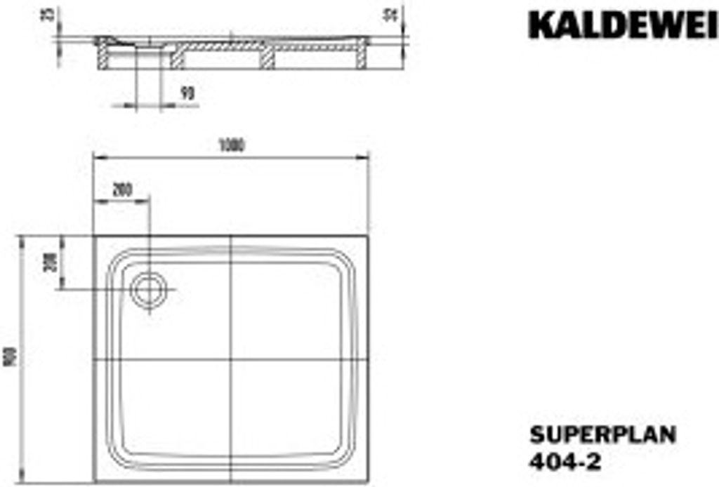 Kaldewei 430448040661 DW SUPERPLAN CLASSIC mit Wannenträger