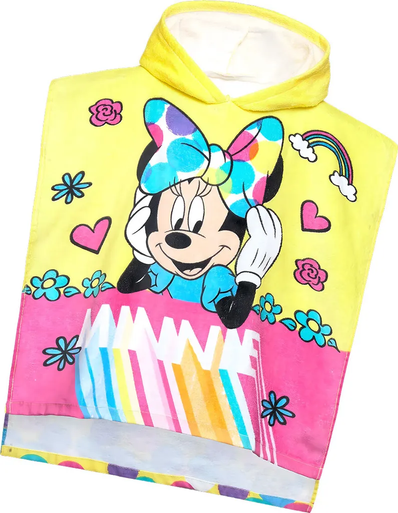 Poncho Mare Minnie Mouse 50x100 cm - Accappatoio Bimba Disney - 1