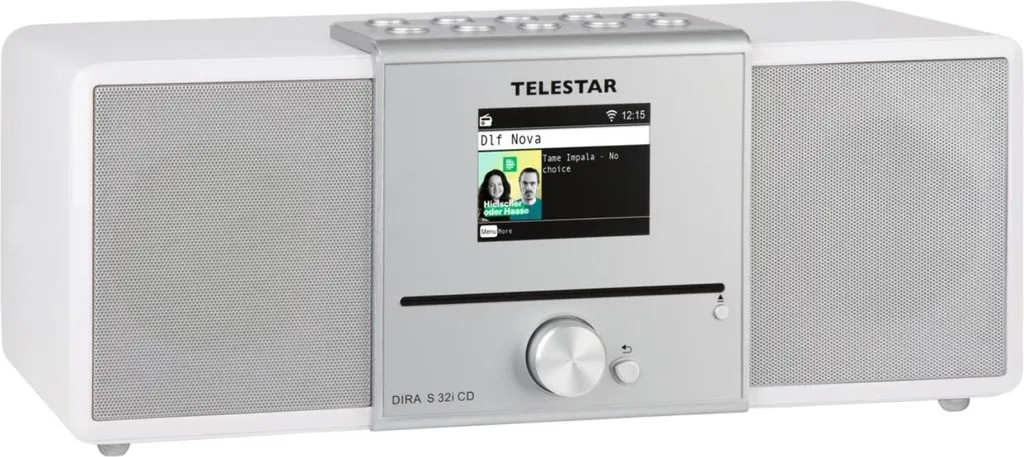 Telestar DIRA S 32i Radio Stéréo DAB+ avec Écran Couleur et WiFi Noir