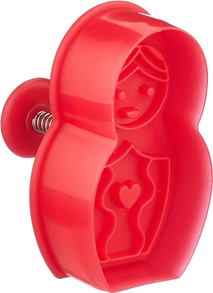 Städter Präge-Ausstecher mit Auswerfer Matroschka, Ausstechform, Plätzchenform, Keks, Plätzchen, Kunststoff, 6 cm, 170957