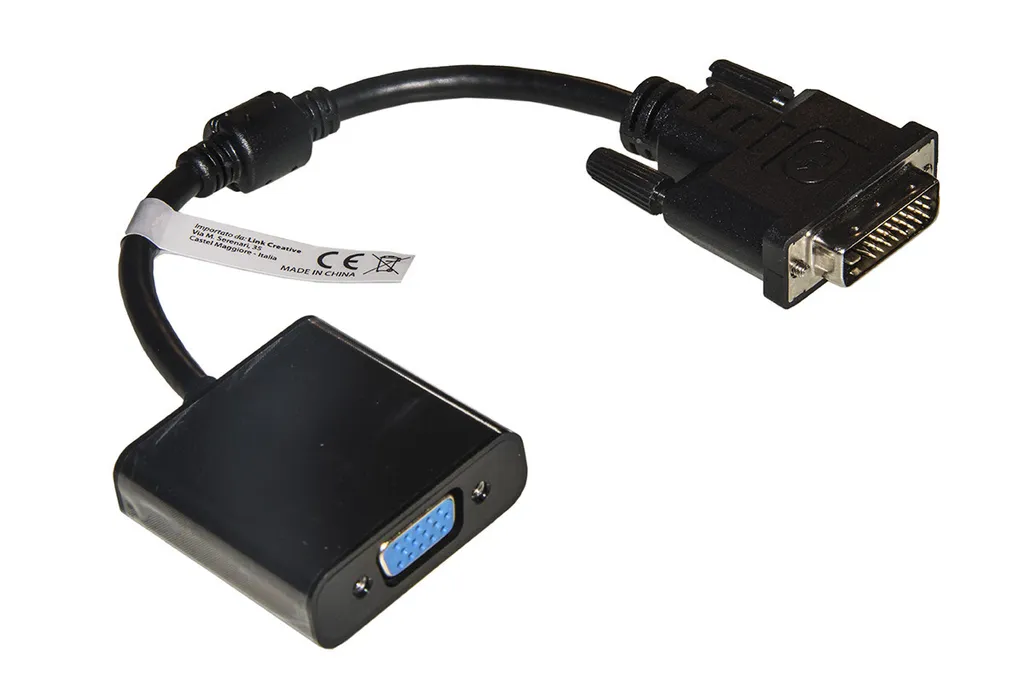 Adaptateur Vidéo VGA DVI-D LKADAT121 Noir 0.2m Haute Performance