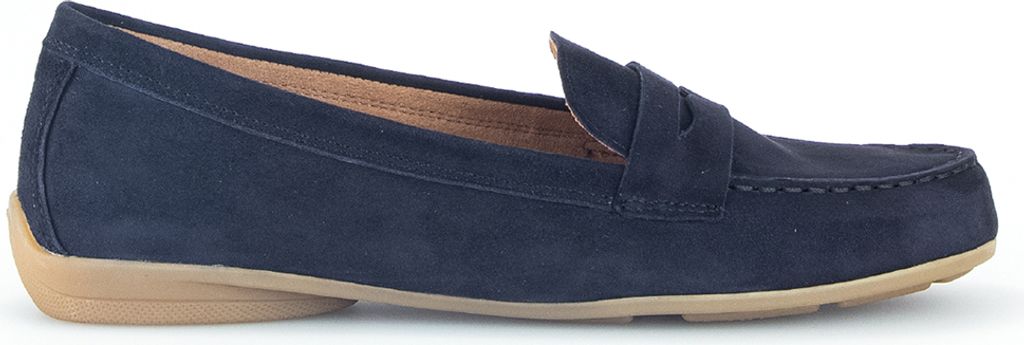 Gabor Slipper & Mokassin 4.200, Rauleder, Blau, Damen