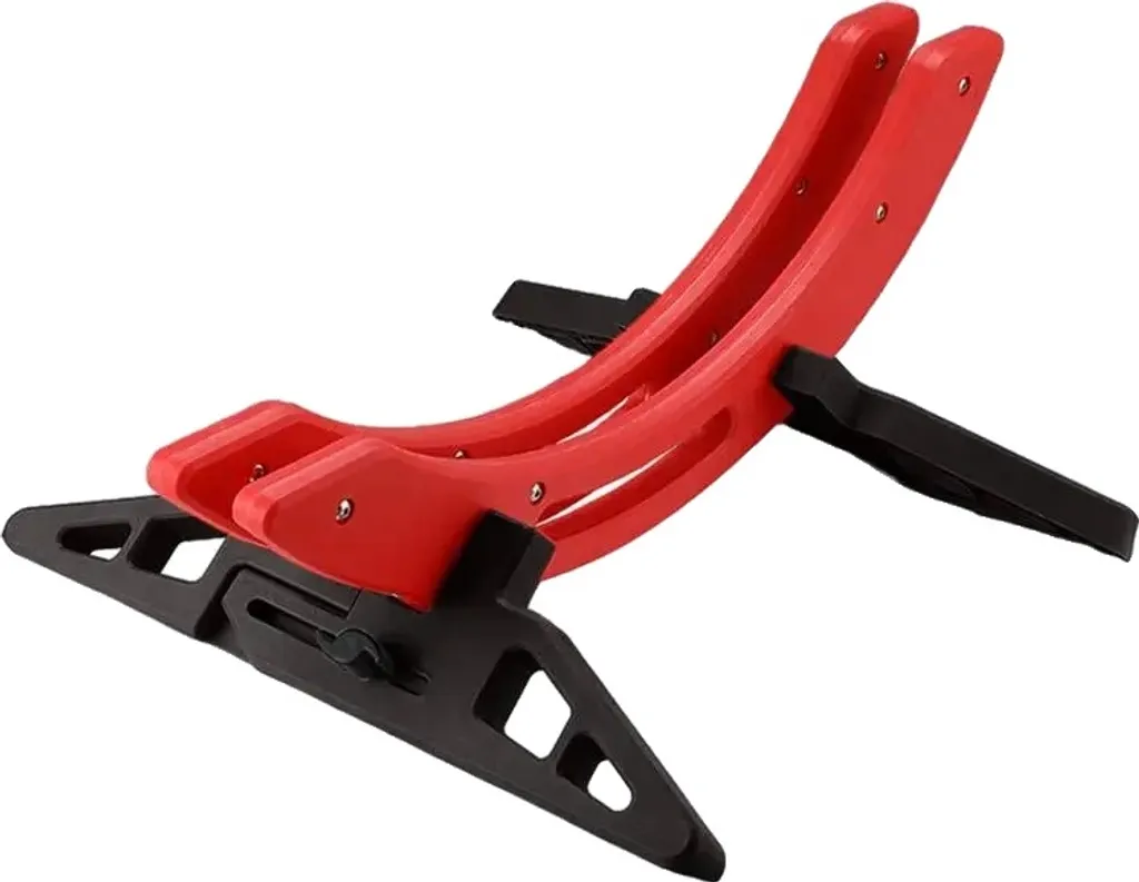 Support d'entretien vélo rouge réglable - Pied de réparation pliable RS20
