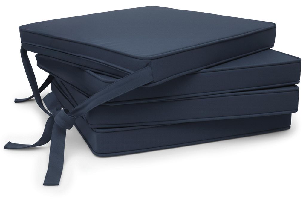 Beautissu 4er Set Loft SK Stuhlkissen Blau, 45x40x5cm Produktbild 
