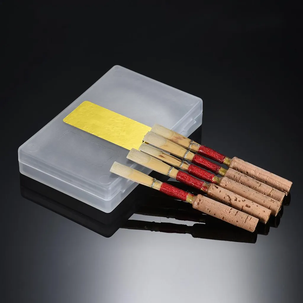 Pack de 5 anches de hautbois pour répétition et concert avec protection - 3