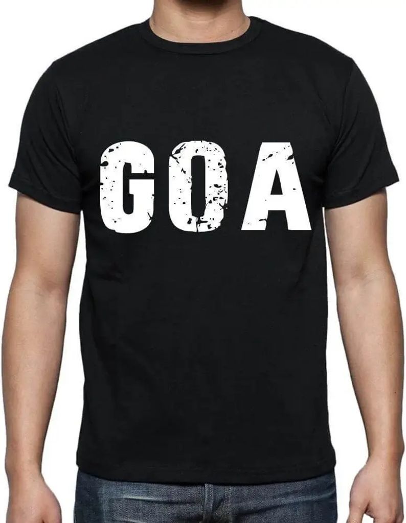 Herren Grafik T-Shirt Goa Öko-Verantwortlich Vintage Jahrgang Kurzarm Lustige Druck Geburtstag Geschenk Mann