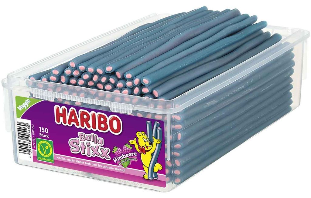 Haribo Balla Stixx Himbeere vegetarisch 150er Produktbild 