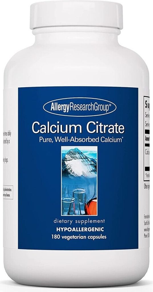 Allergy Research Group Calcium Citrate - 180 veg Kapseln