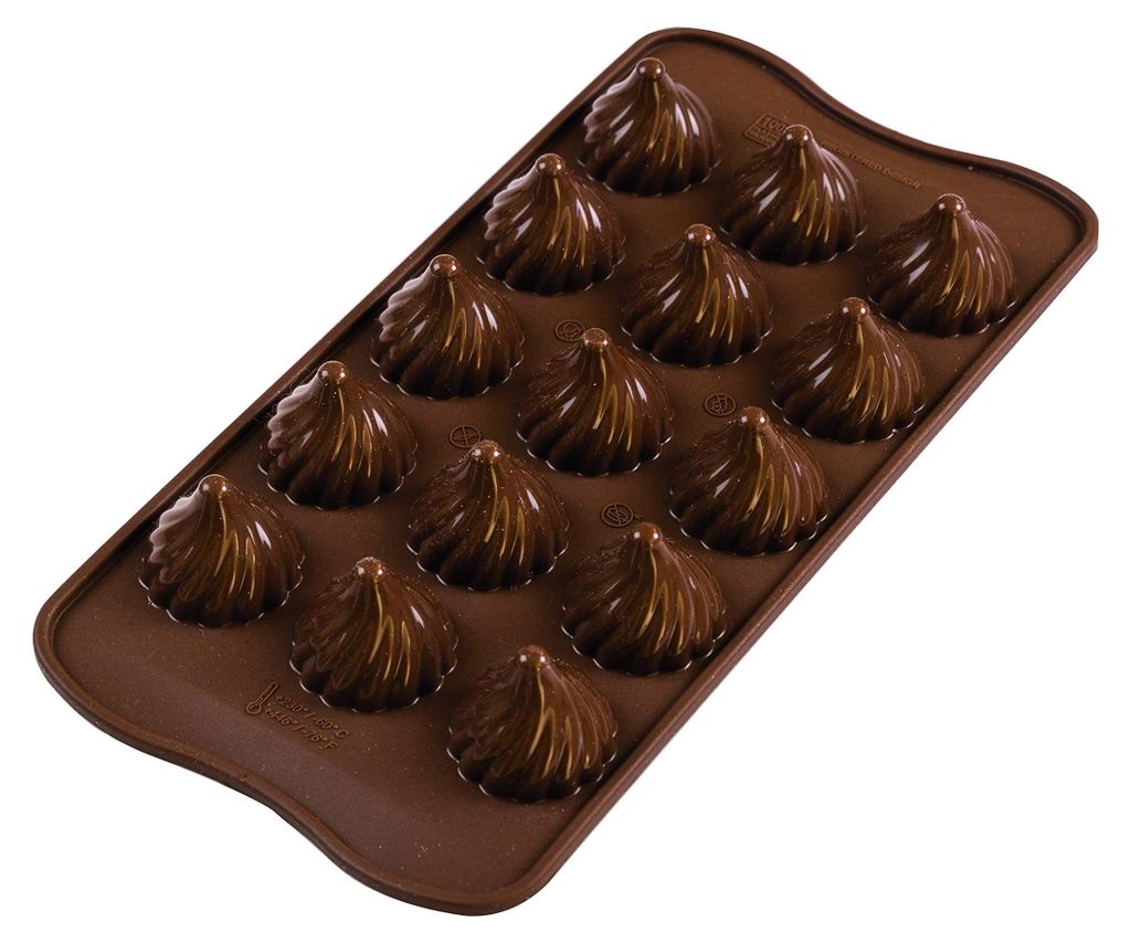 Silikomart SCG47 Choco Flame, siliconen, bruin, Italië, 11 Productafbeelding 